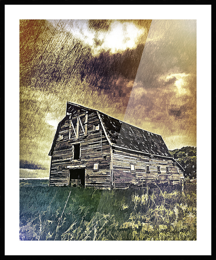 Big Barn Picture Frame print