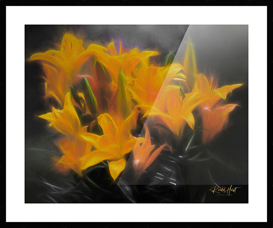 Asiatic Lilly Picture Frame print
