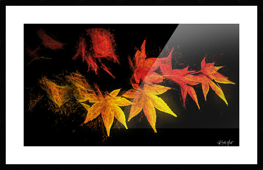 Fall Flame Picture Frame print