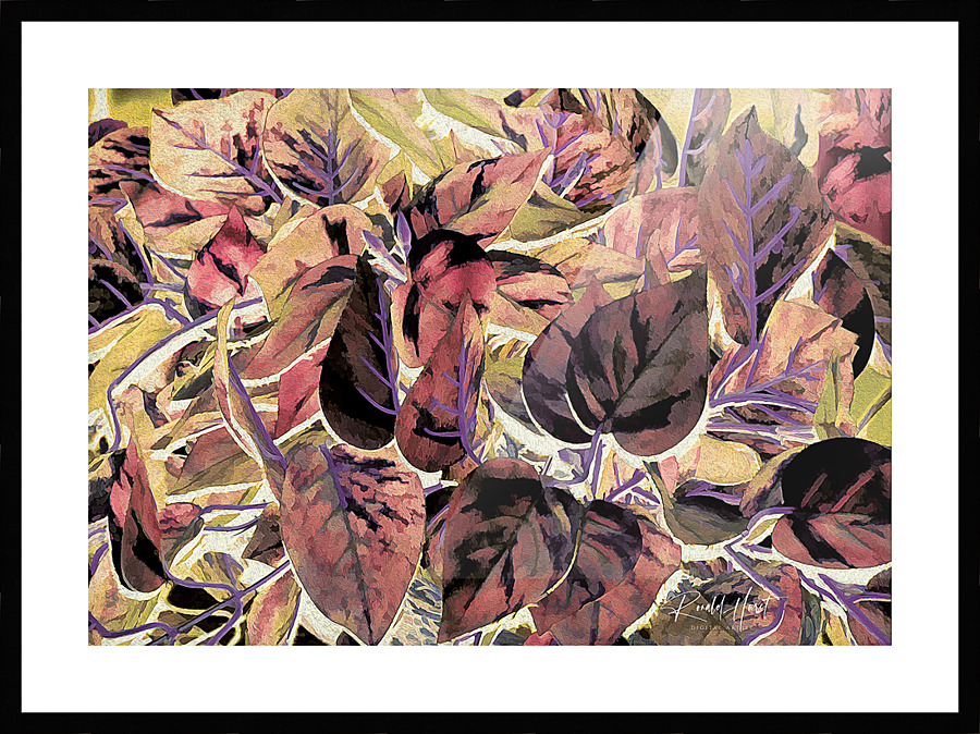 PurpleLeaves Picture Frame print