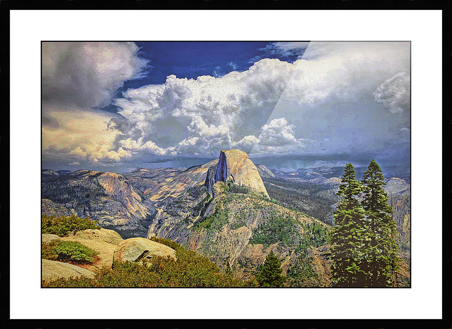 Half Dome Picture Frame print