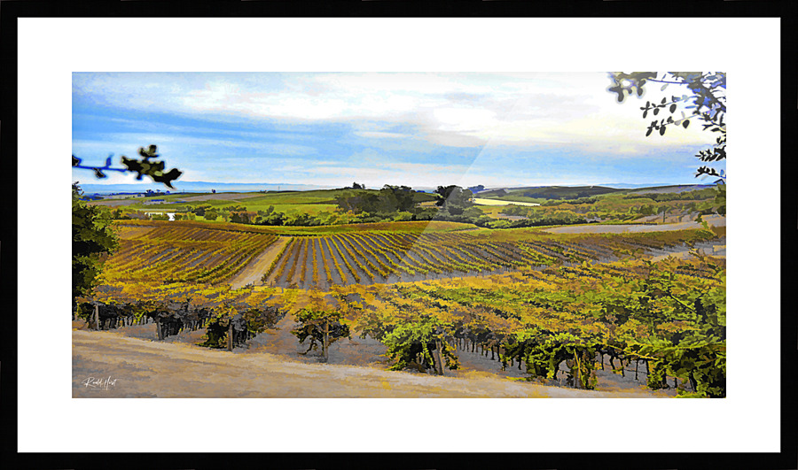 Vines Wide Picture Frame print
