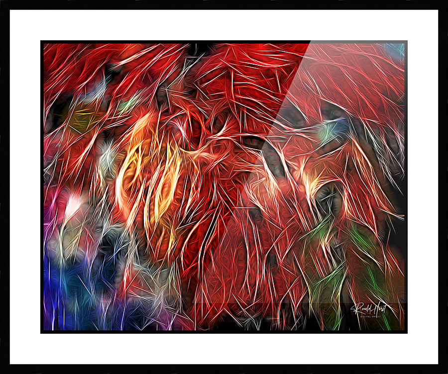 Salon Floor Picture Frame print
