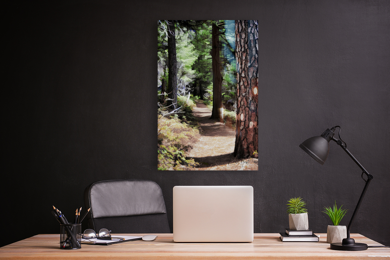 Hikers Trail Painted Reproduction