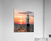  sun sets at sea Acrylic Print
