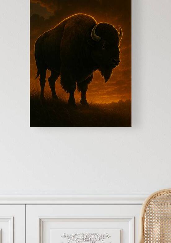 Bison at the Edge of the Storm by Aaron Potts