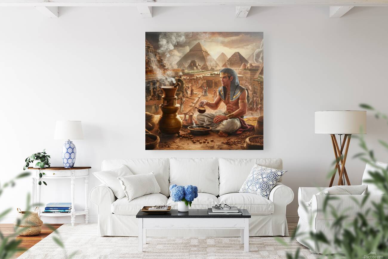 Coffee in ancient Upper Egypt Reproduction