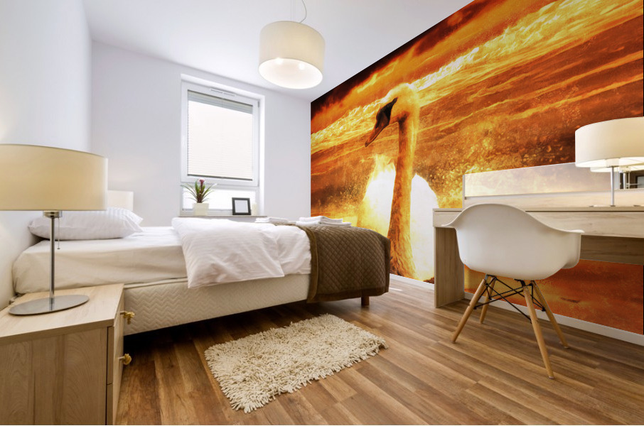 Leda Mural print