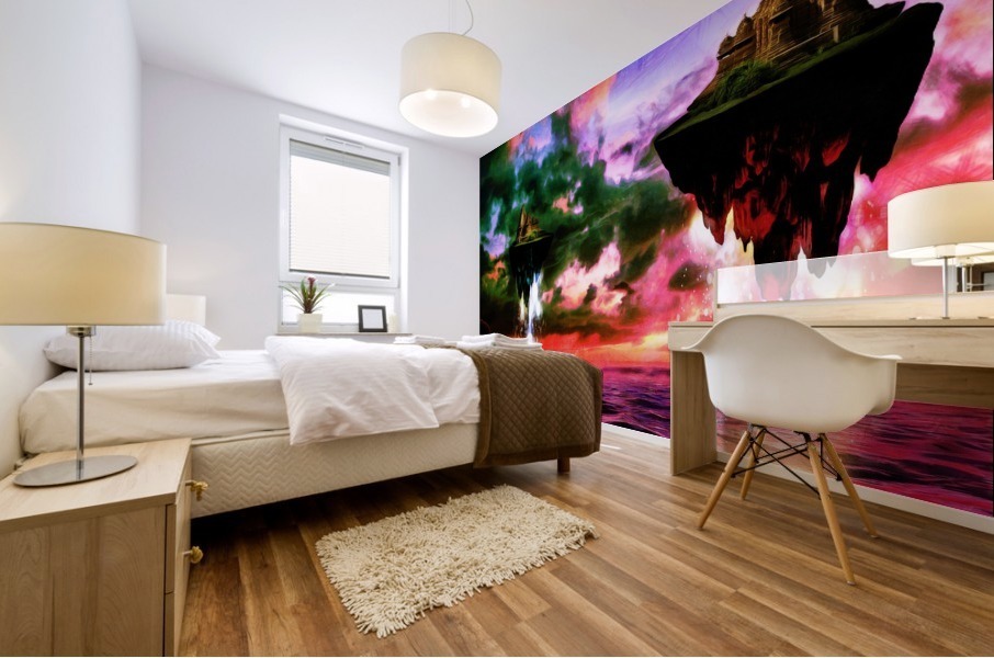 Sunset Islands Mural print