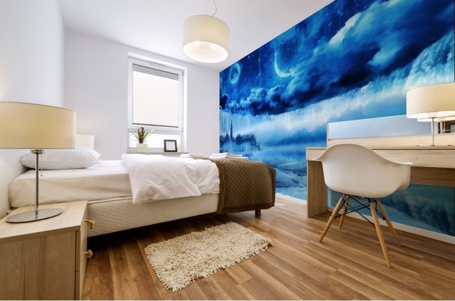 The Broken Waves Mural print