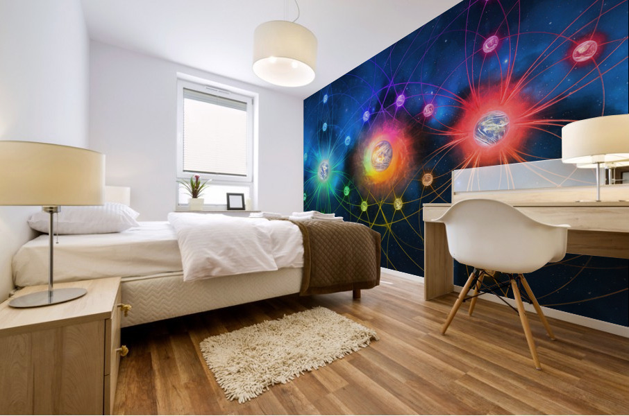The Ring of Worlds Mural print