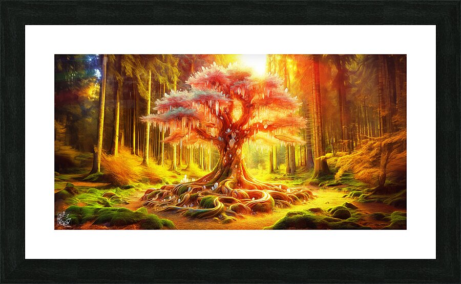 The Crystal Tree Picture Frame print