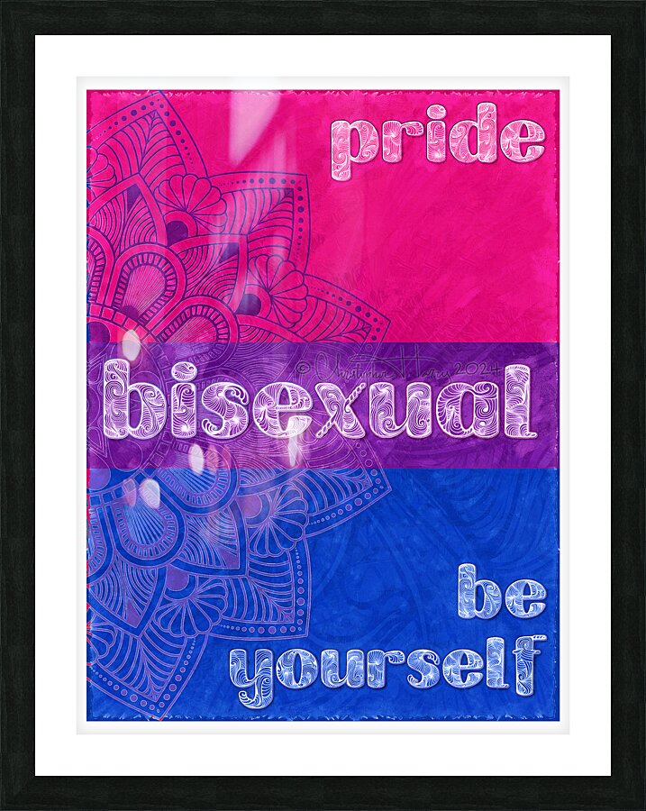 Bisexual Pride Picture Frame print