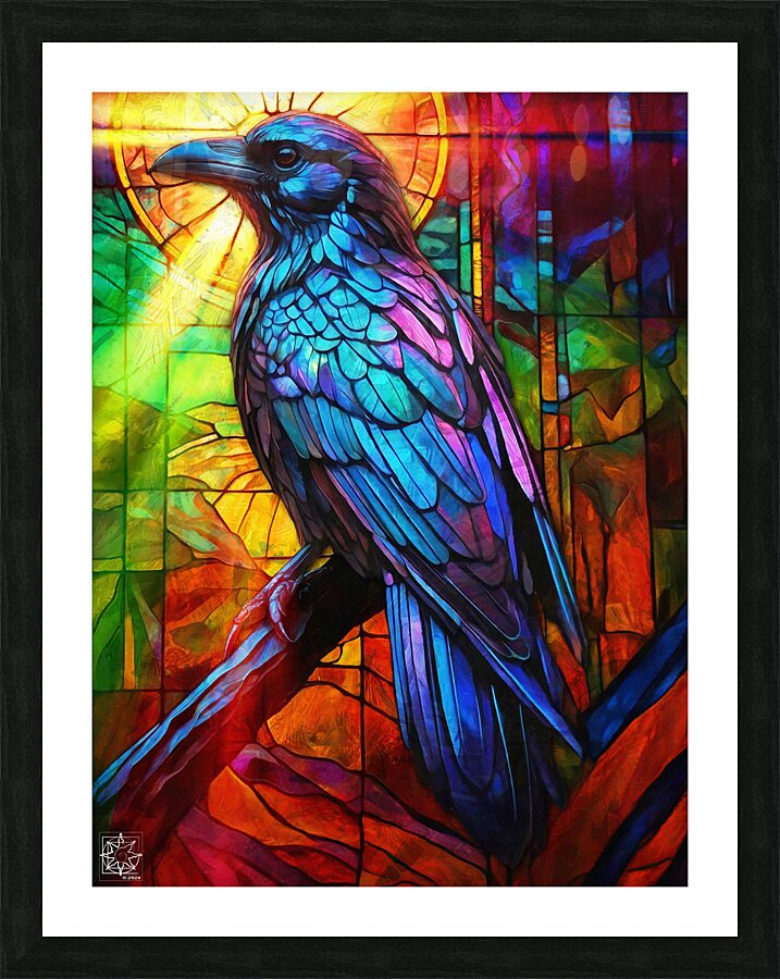 Crow Picture Frame print