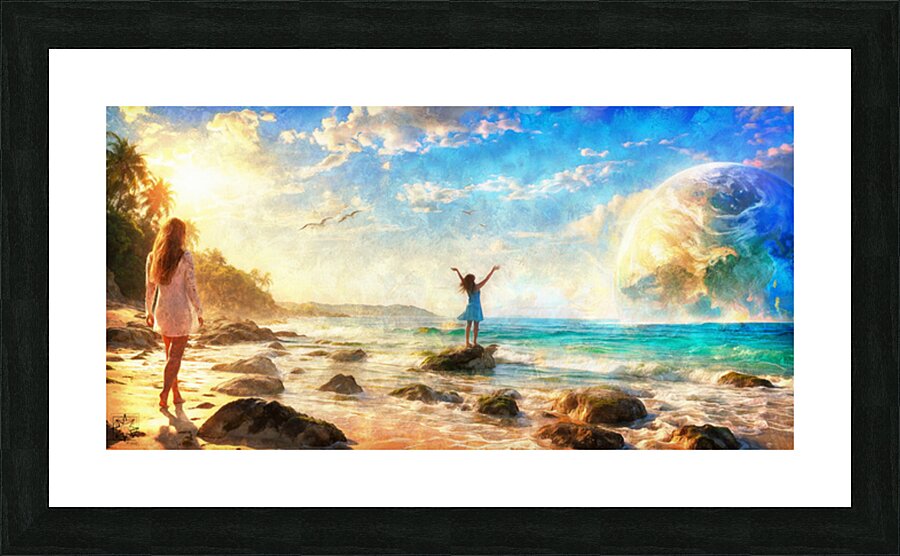 At the Sea Picture Frame print