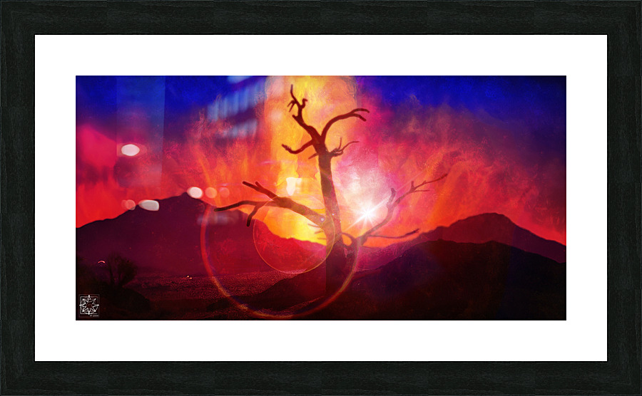 The Last Sunset Picture Frame print