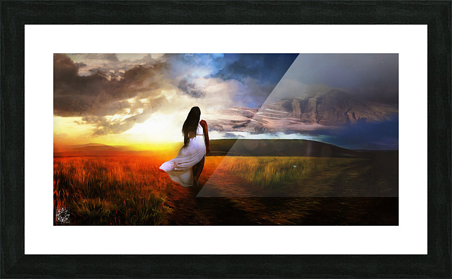 The Path Less Traveled Picture Frame print