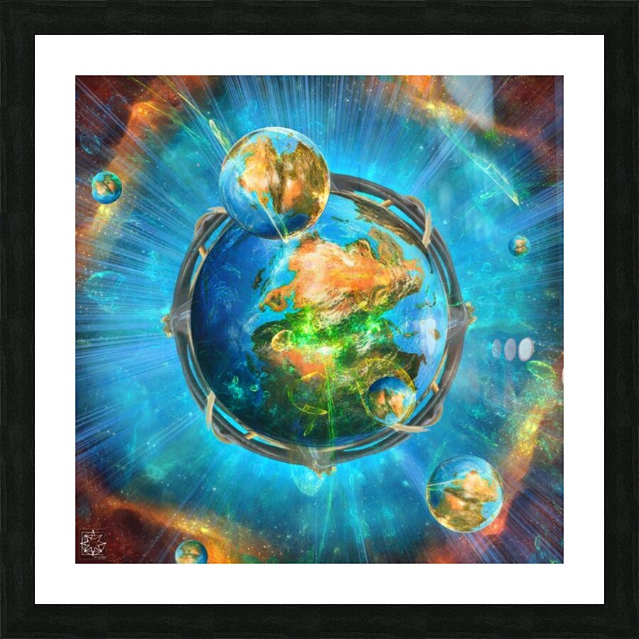 Paleopangaea Picture Frame print