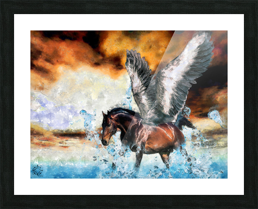 Pegasus Picture Frame print