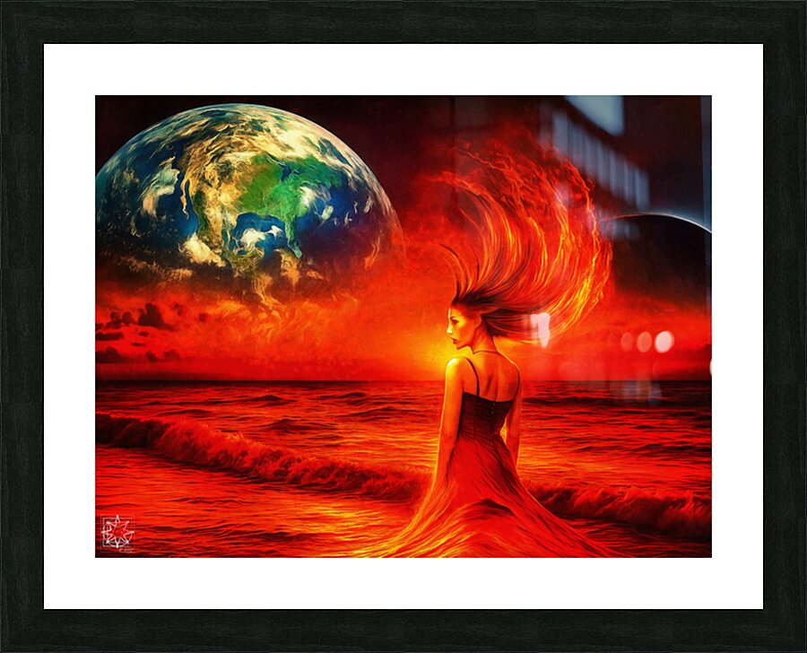 Water Prayer Picture Frame print