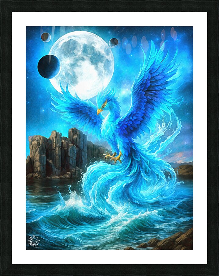 The Water Phoenix Picture Frame print
