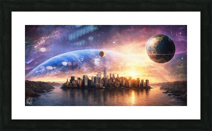Manhattan Island Picture Frame print