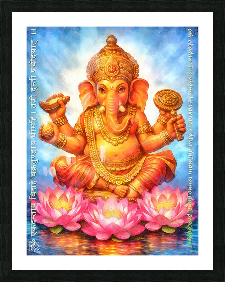 Lord Ganesha Picture Frame print