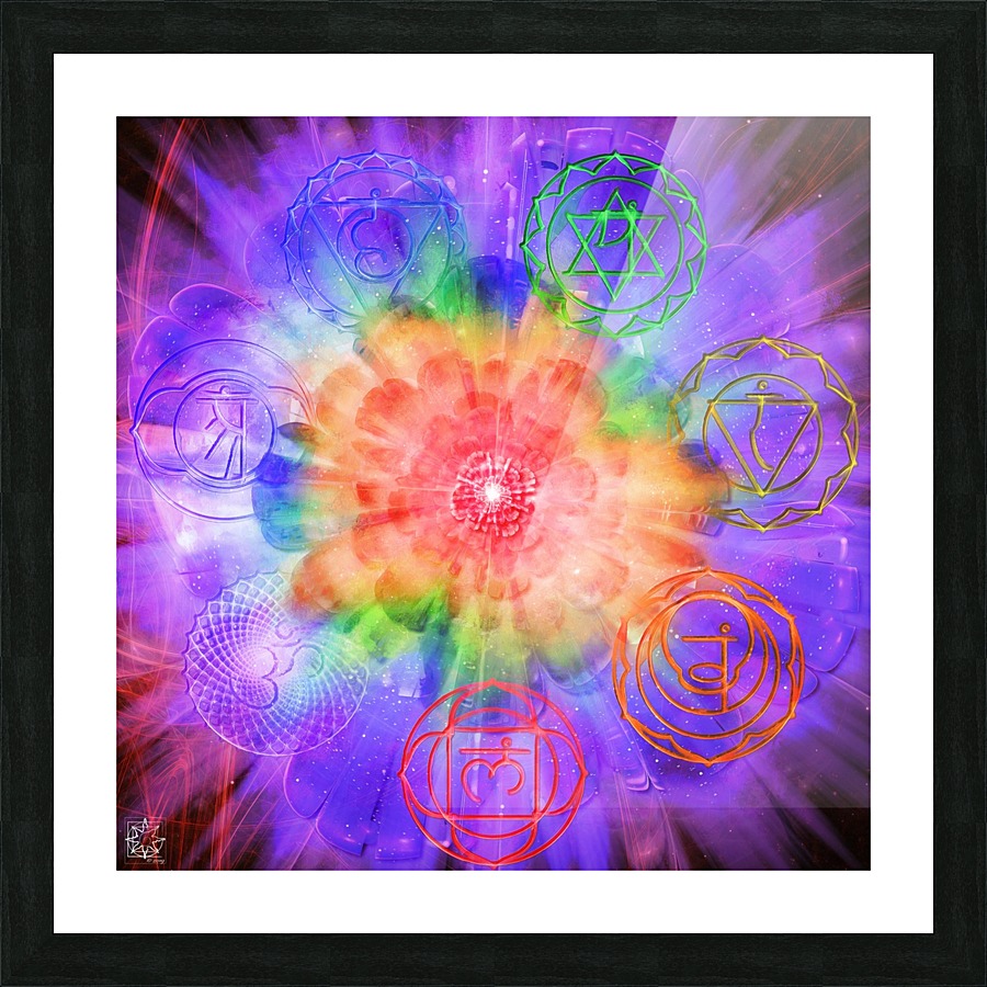The Mind Wheel Picture Frame print