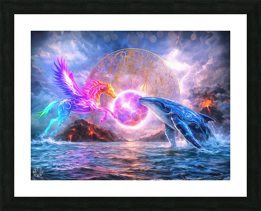 The Conjoined Elements Picture Frame print