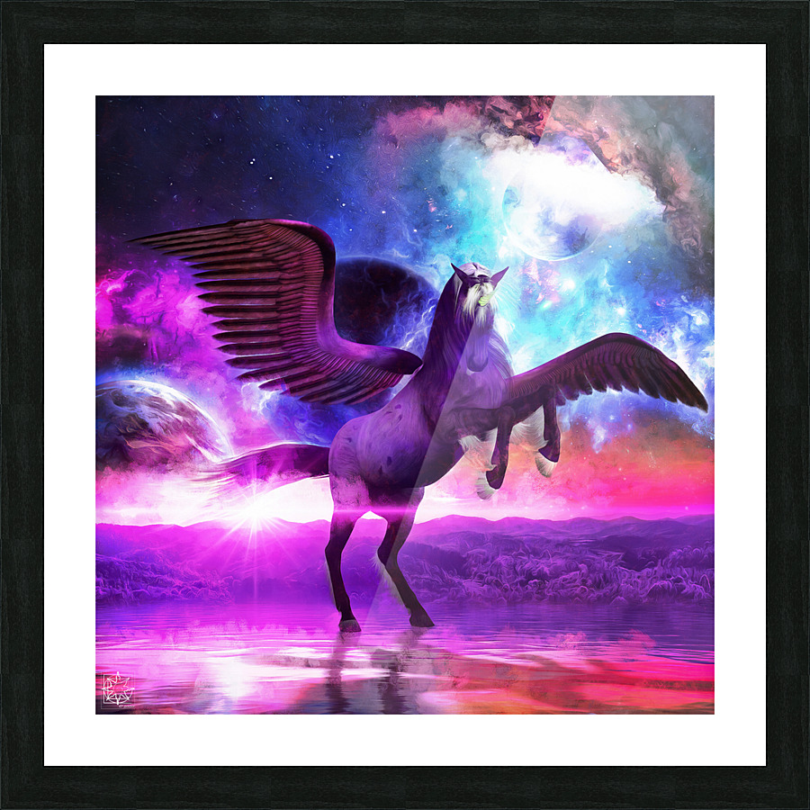 Winged Universe Picture Frame print