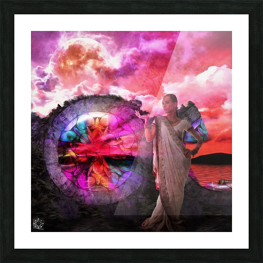 Moon Goddess Window Picture Frame print
