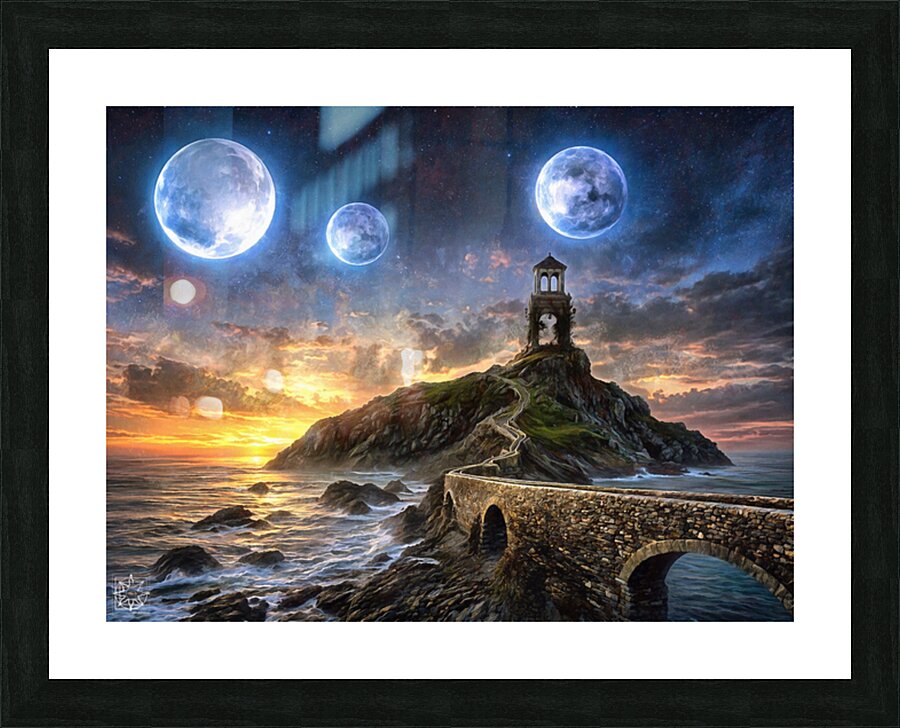Blue Moons Picture Frame print