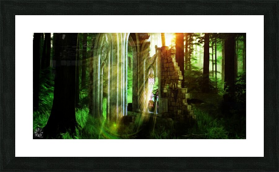 The Forest Vale Ruins Picture Frame print