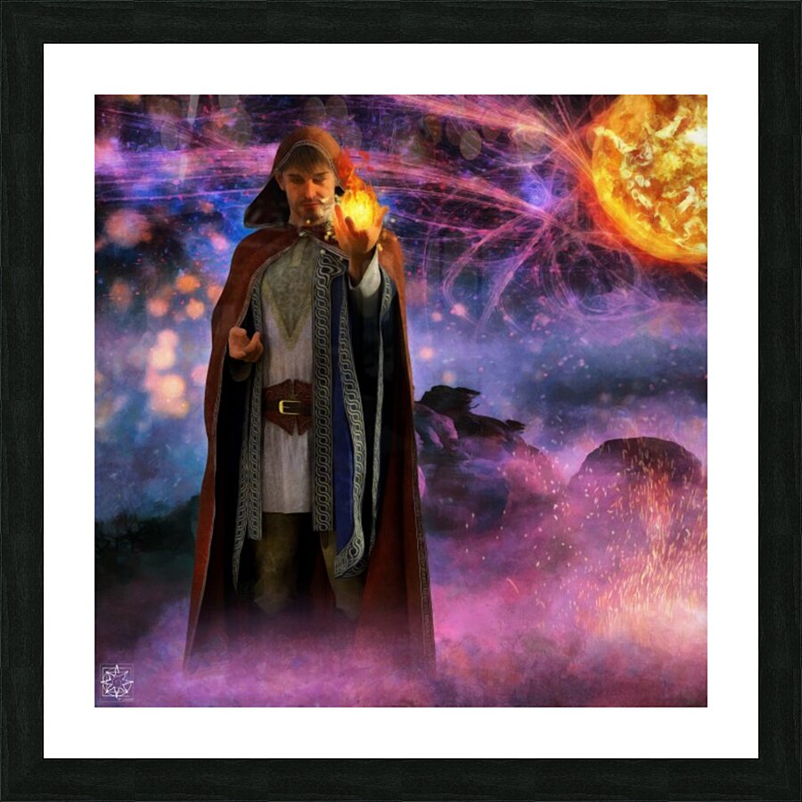 The Fire Witch Picture Frame print