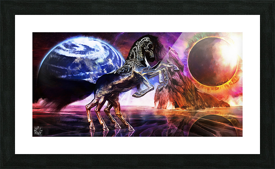 Sleipnir Picture Frame print
