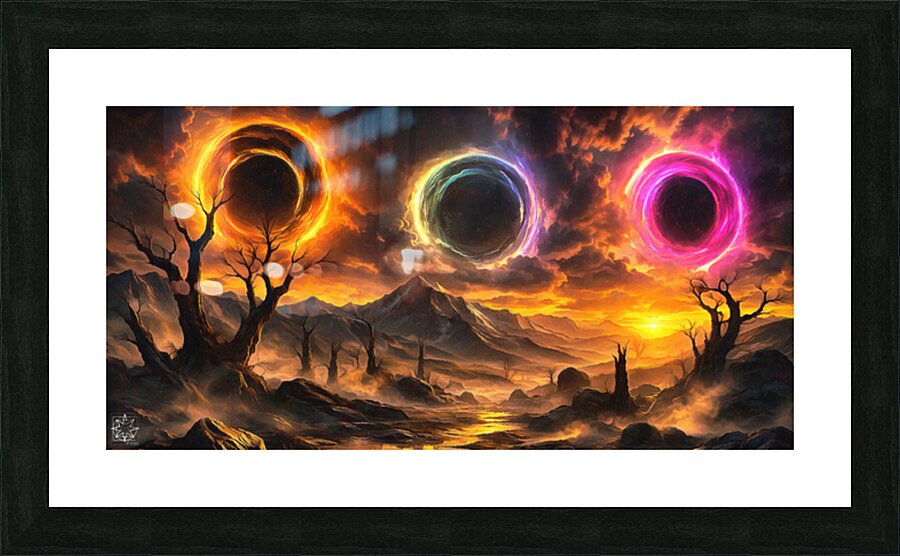 The Dark Suns Picture Frame print