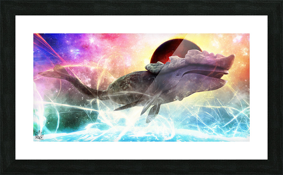 Star Surfing Picture Frame print