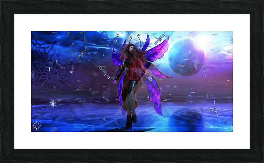 The Falling Snow Picture Frame print