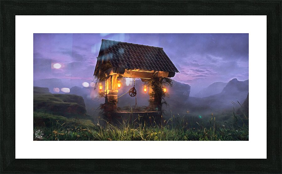 The Wishing Well Picture Frame print