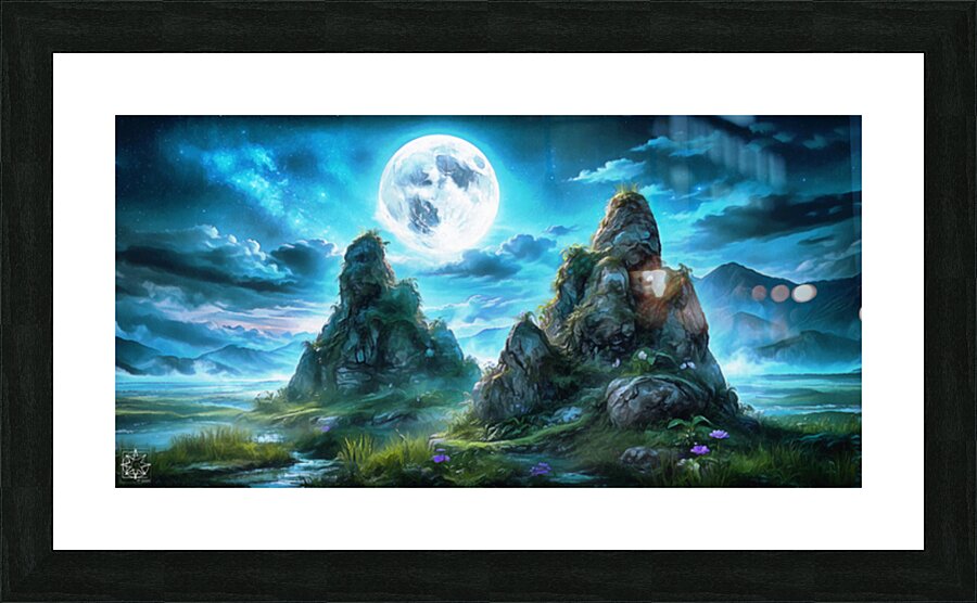 The Misty Vale Picture Frame print