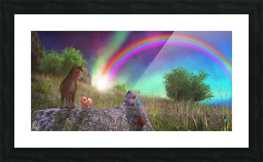 Florence and Rollo Picture Frame print