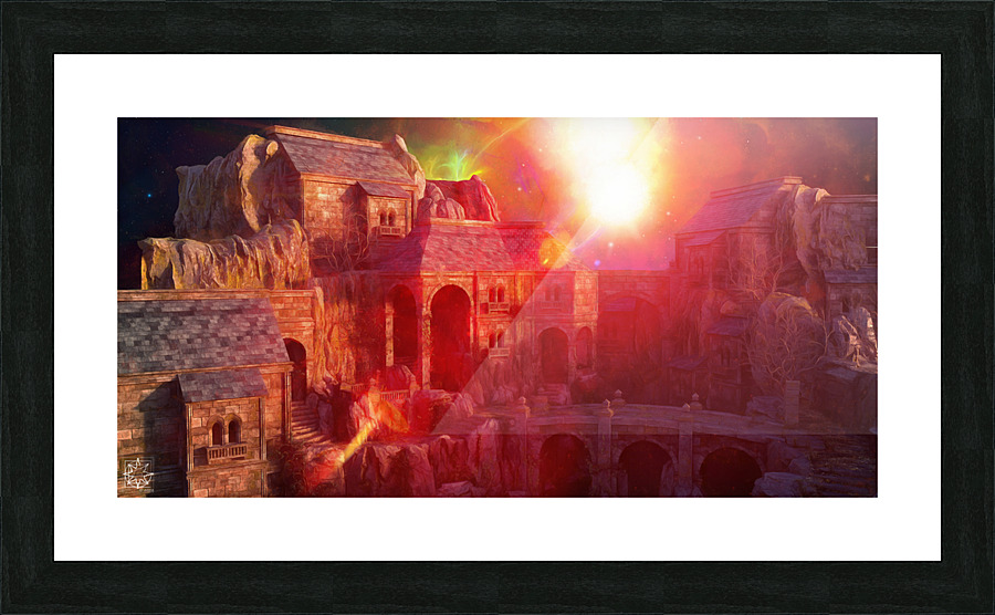 The Long Sunset Picture Frame print