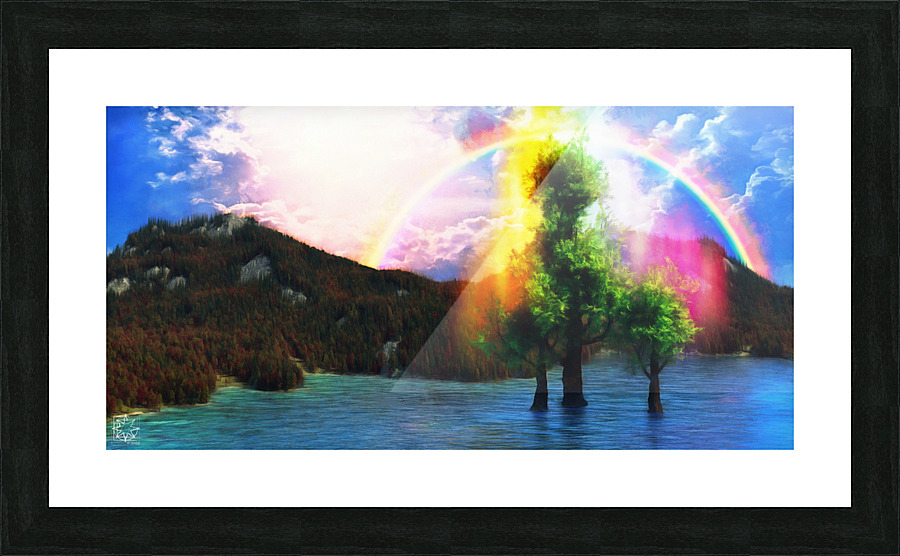 Watermarked Picture Frame print
