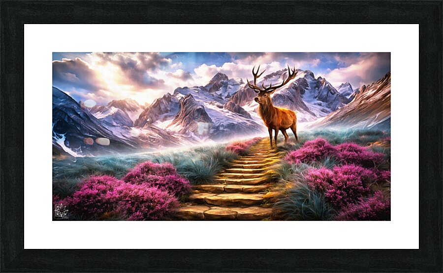 The Elder Stairs Picture Frame print