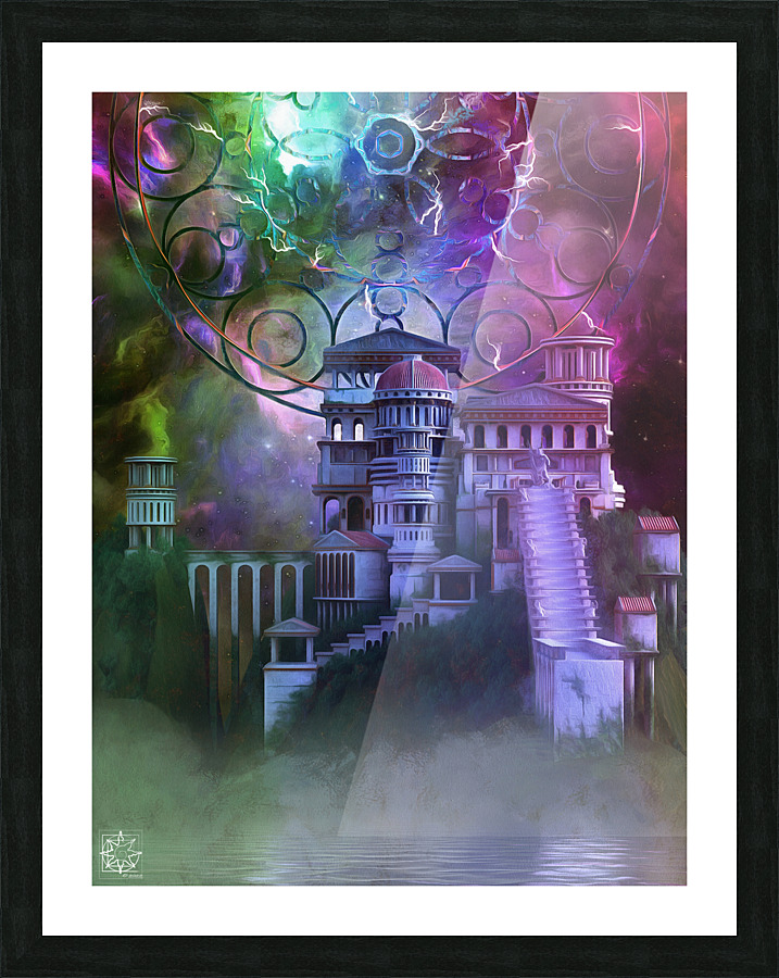 The Celestial Citadel Picture Frame print