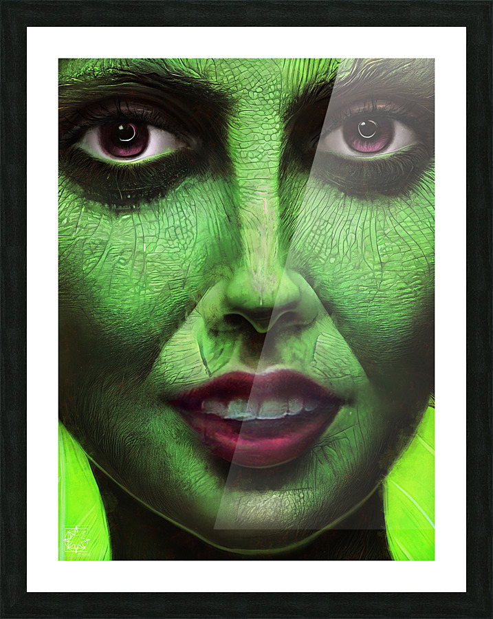 The Green Woman 3 Picture Frame print