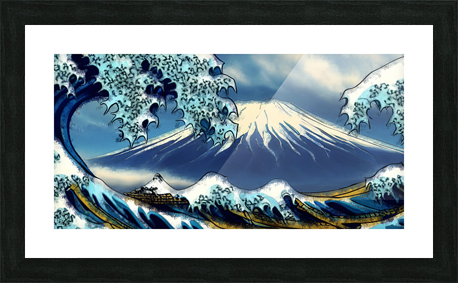 The Lesser Wave Picture Frame print