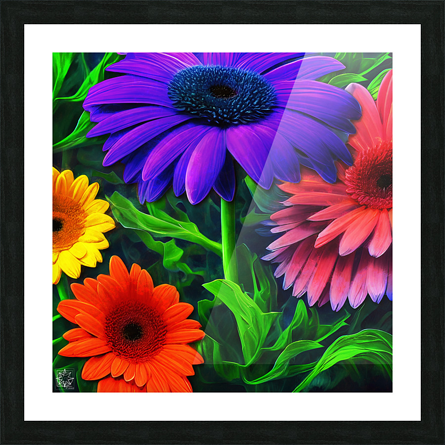 Jens Daisies Picture Frame print