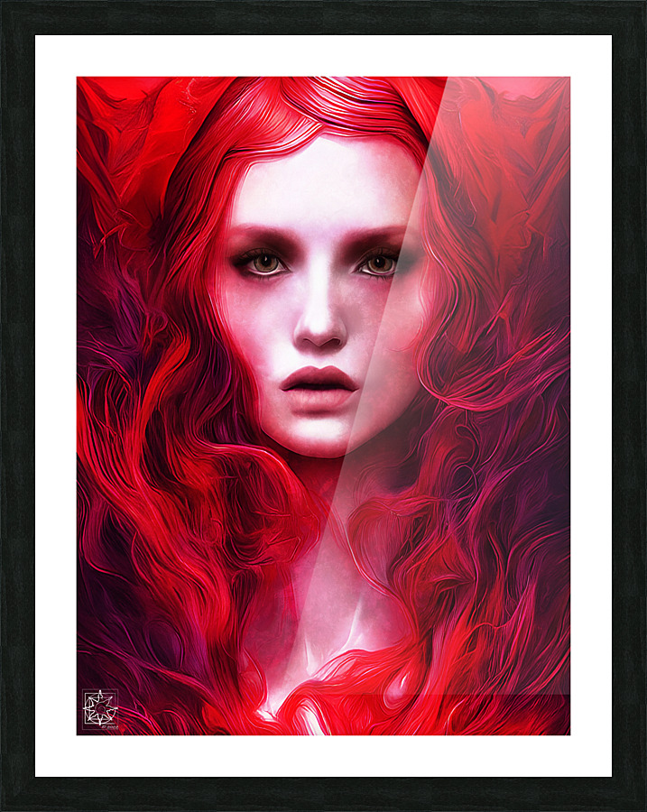 Red Picture Frame print