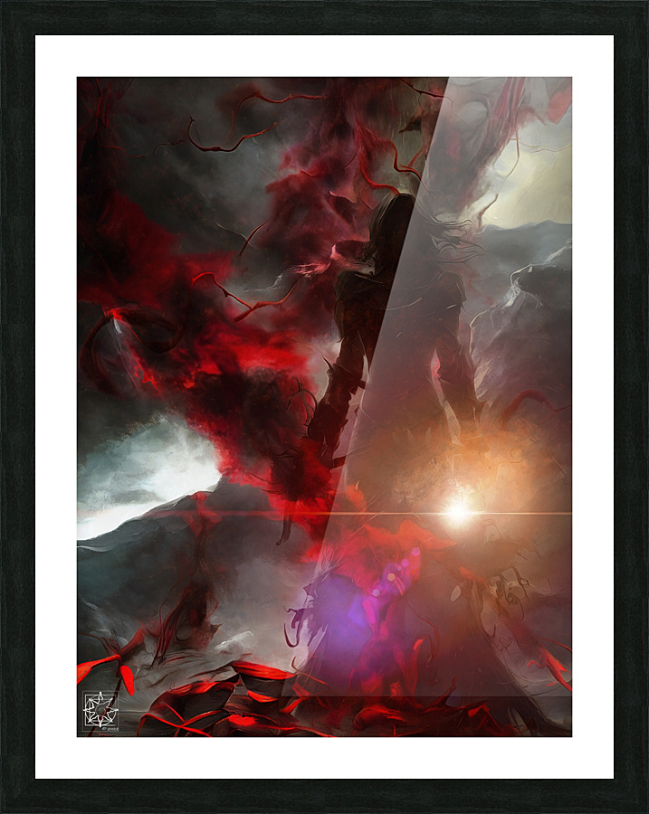 The Necromancer Picture Frame print